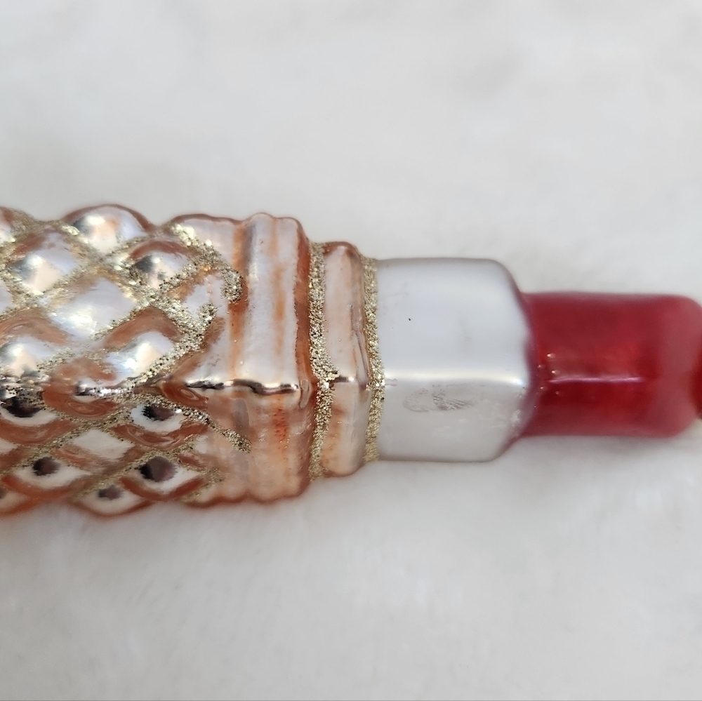 St Nicholas Square Festive Fun Glass Glitter Lipstick Christmas Holiday Ornament - Picture 9 of 12